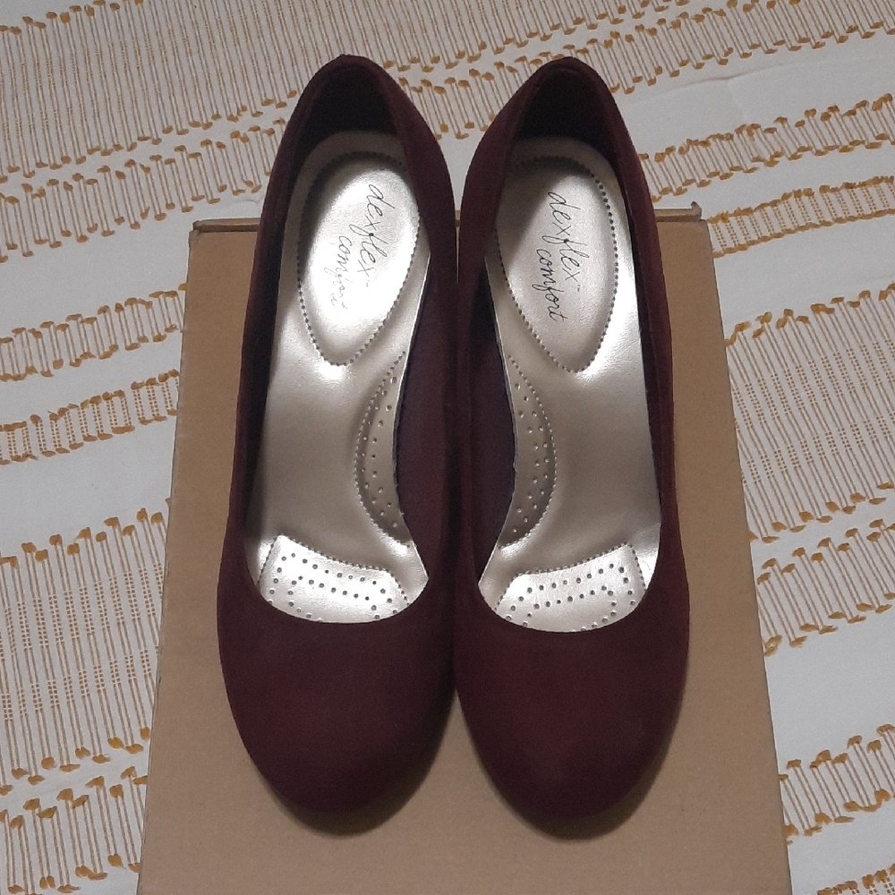 Dexflex Comfort Burgundy Wedges
